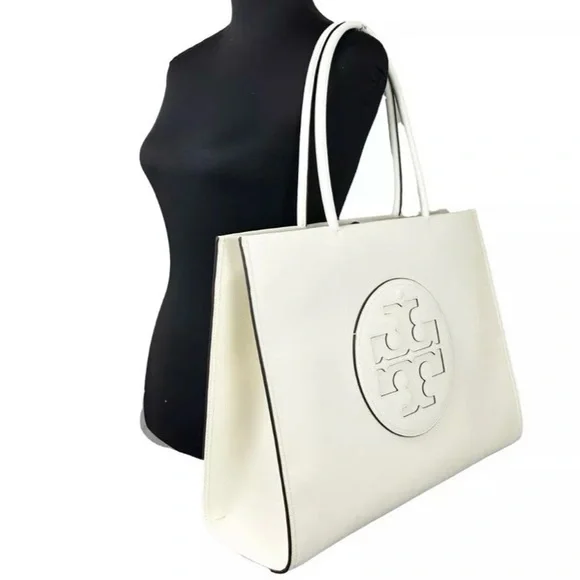 🆕- Tory Burch Ella Large Totebag Warm White. Gorgeous - Picture 3 of 15